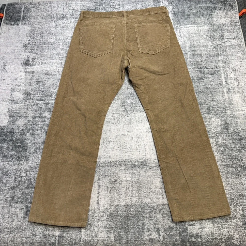 Banana Republic Corduroy Pants Men 36x30 Brown Pinwale Vintage Straight 5 Pocket
